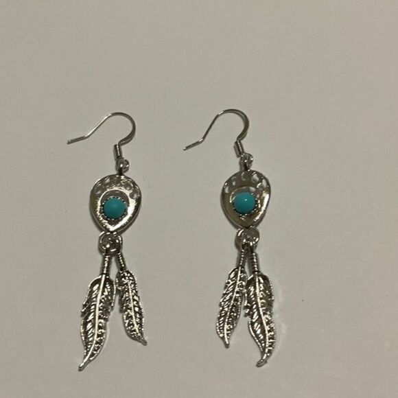 Sterling silver southwestern earrings NWT - Picture 1 of 3